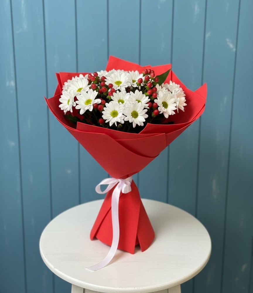 Букет цветов из: Хризантемы в Майском Республики Адыгея