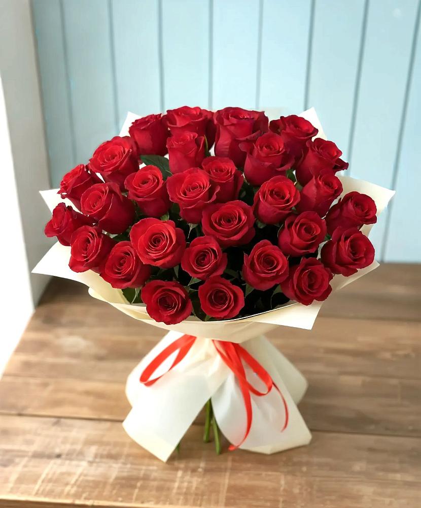 Букет 29 Красных роз в Майском Республики Адыгея