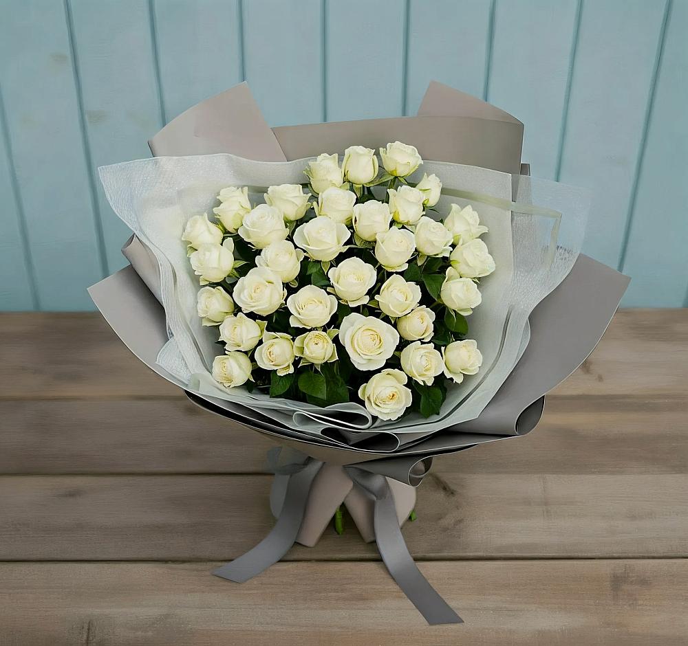 Букет Белоснежная нежность в Майском Республики Адыгея