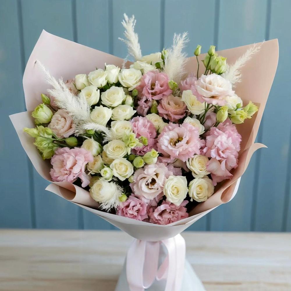 Букет цветов из: Альстромерии и Розы в Майском Республики Адыгея