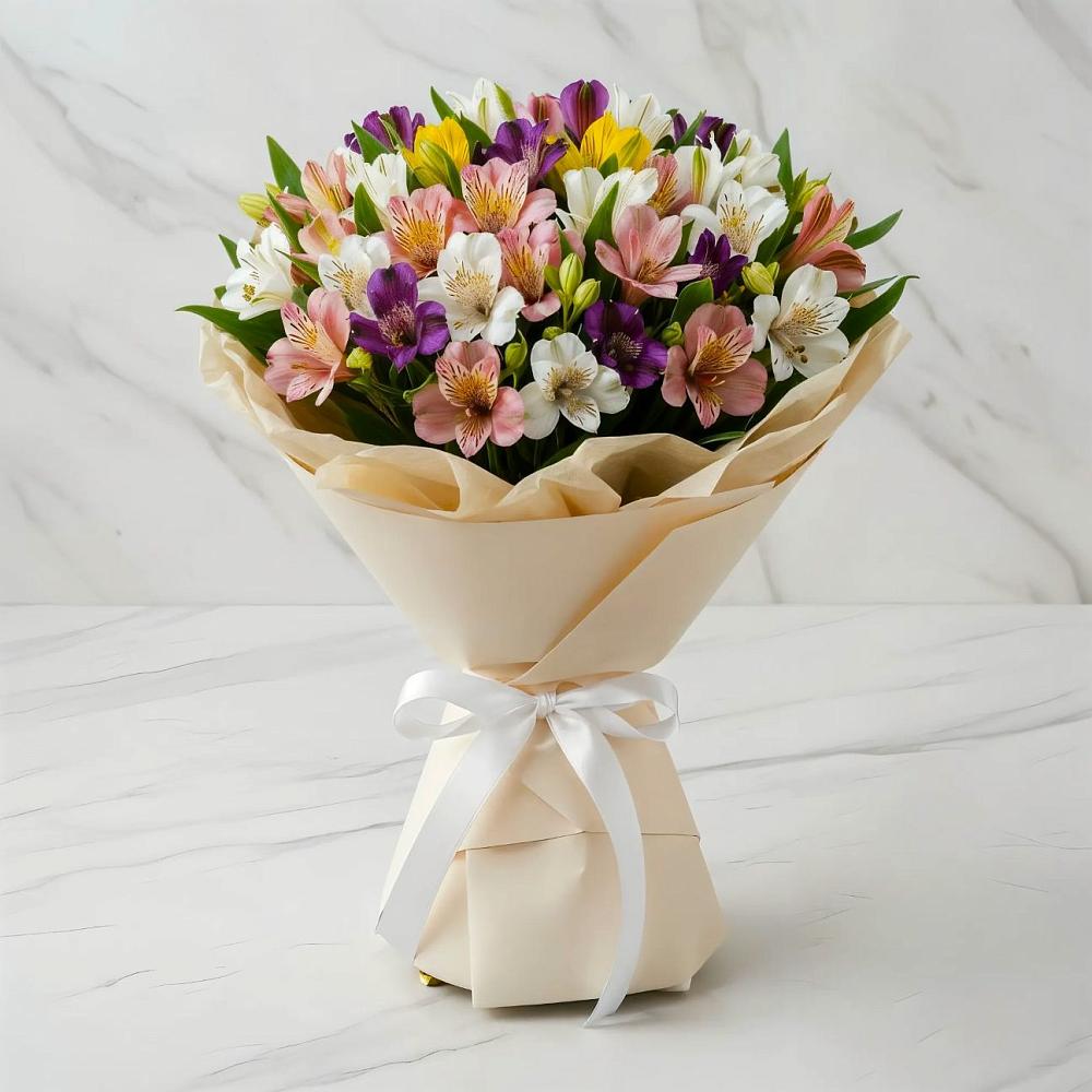 Букет цветов из: Альстромерии в Майском Республики Адыгея