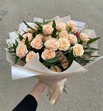 Букет Кремовые розы Латте #REPLACE_PRED# Майском Республики Адыгея