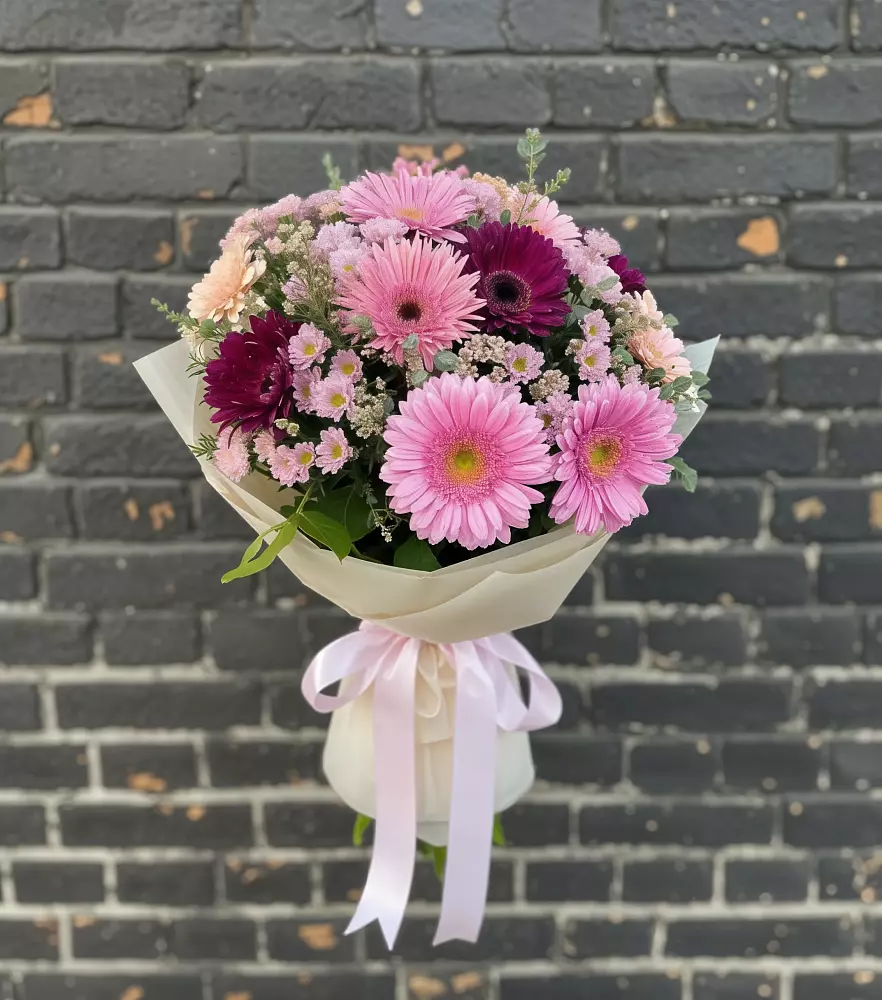 Букет цветов из: Герберы и Хризантемы в Майском Республики Адыгея