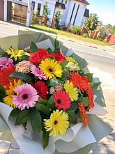 Букет цветов из:  Герберы #REPLACE_PRED# Майском Республики Адыгея