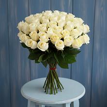 Букет 51 Белая роза Эдлесс Лав #REPLACE_PRED# Майском Республики Адыгея