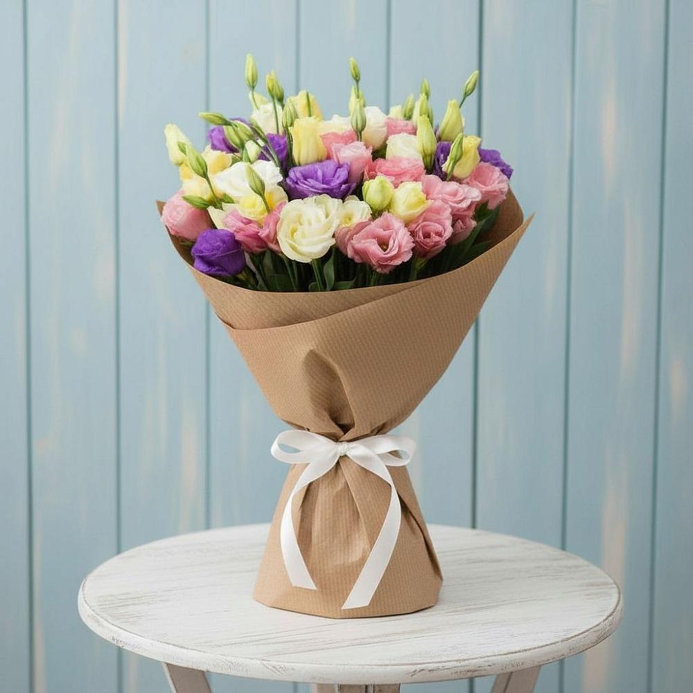 Букет цветов из: Лизиантусы в Майском Республики Адыгея