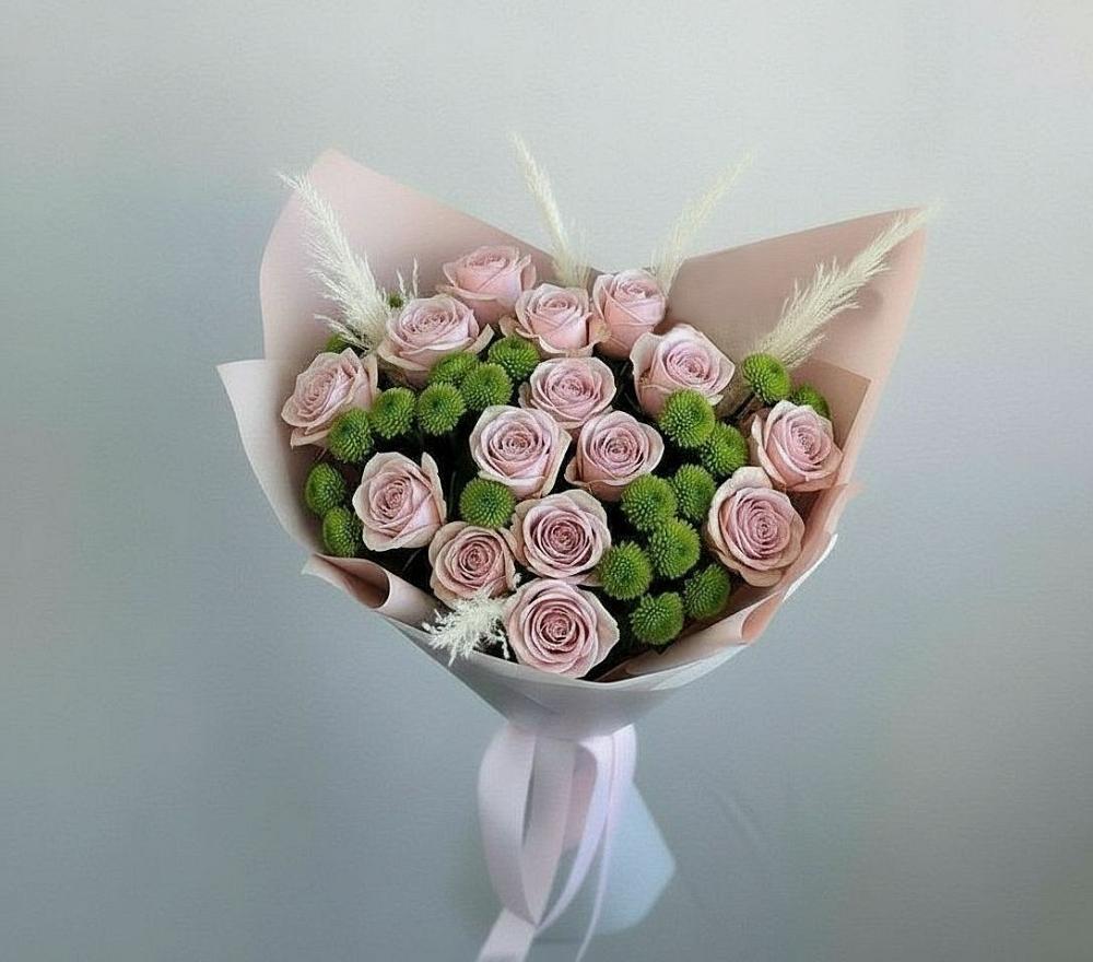 Букет цветов из: Розы и Хризантемы в Майском Республики Адыгея