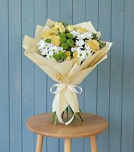 Букет цветов из:  Хризантемы и Розы в Майском Республики Адыгея