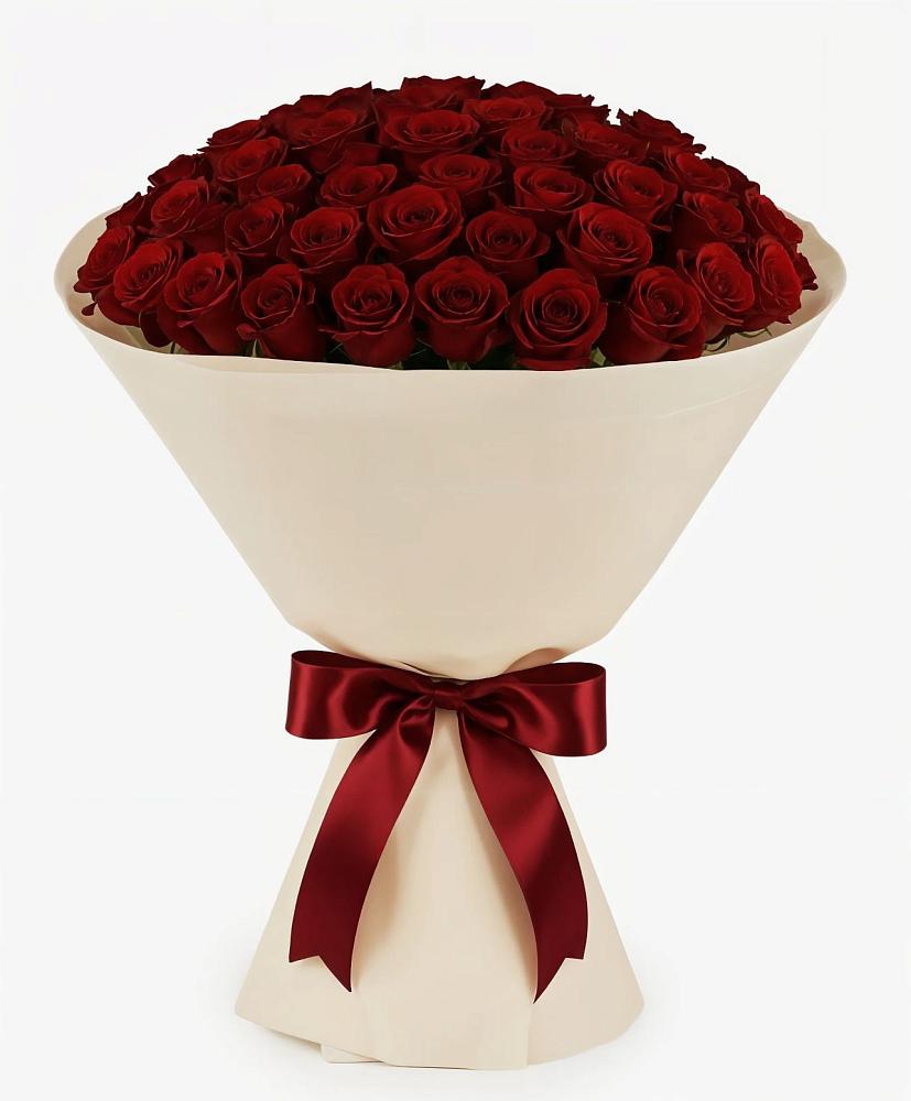 Букет 101 Бордовая роза Блэк Бакарра в Майском Республики Адыгея