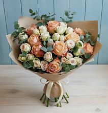 Букет цветов из:  Альстромерии и Розы #REPLACE_PRED# Майском Республики Адыгея