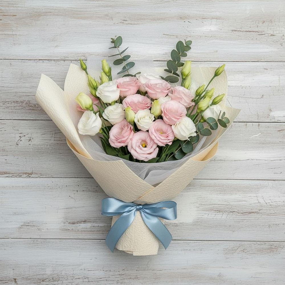 Букет цветов из: Лизиантусы в Майском Республики Адыгея